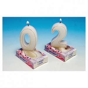 Number candle 3 (12 pcs)