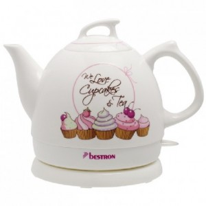 Bestron Sweet Dreams Ceramic Jug kettle Cupcake