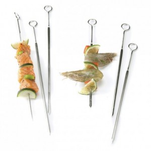 Strong extra skewer stainless steel L 215 mm (3 pcs)