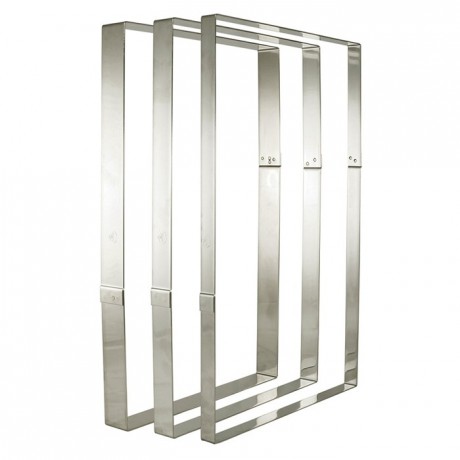 Heavy cake frame mousse stainless steel 375 x 275 x 45 mm