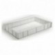 Stackable tray 600 x 400 mm openwork base and sides