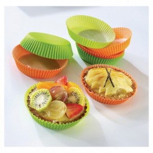 Coloured round pastry case anis n°1207F70 Ø 70 mm (1000 pcs)