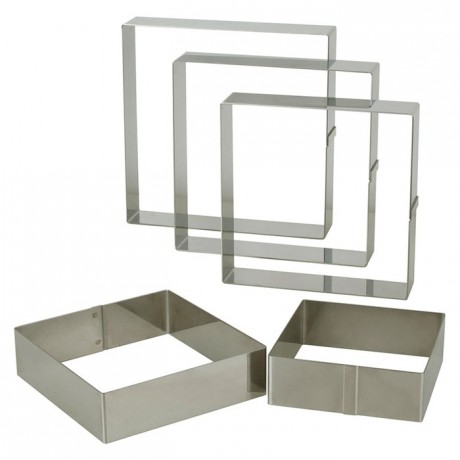 Mousse frame stainless steel 130 x 130 x 45 mm