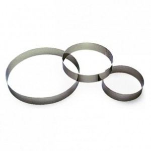 Custard ring stainless steel H35 Ø200 mm