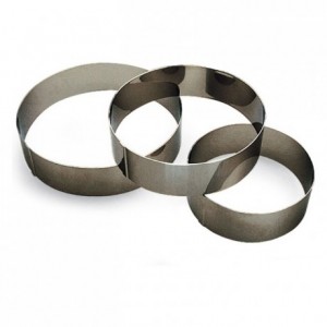 Mousse ring stainless steel H50 Ø50 mm (pack of 6)