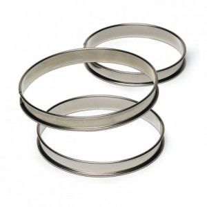 Tart ring stainless steel H27 Ø100 mm