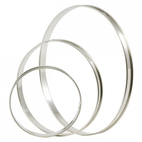 Tart ring stainless steel Ø 180 mm H 20 mm