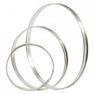 Tart ring stainless steel Ø 340 mm H 20 mm