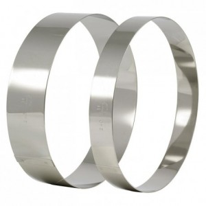 Vacherin ring stainless steel Ø 120 mm H 60 mm