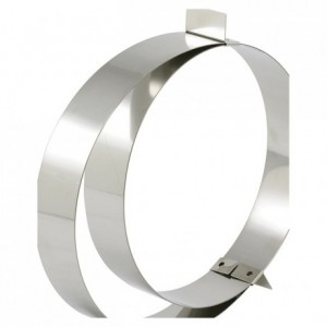 Adjustable ring mousse stainless steel Ø 180 to 360 mm