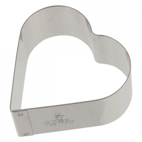 Heart stainless steel H30 65x60 mm