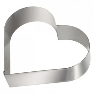 Heart stainless steel H45 180x160 mm