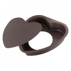Valentine's day heart-shaped mould loose bottom non-stick 160x150 mm (pack of 3)