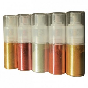 Colorant poudre en atomiseur or 10 g
