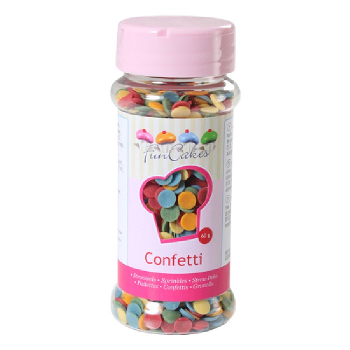 Mini Confettis Colorés Funcakes 60g Planète Gateau