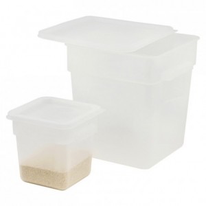 Square container for ingredients PP 6 L