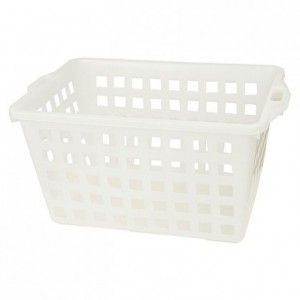 Perforated rectangular basket 630 x 450 x 320 mm