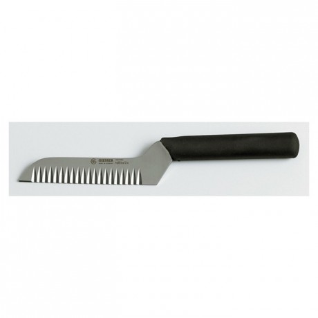 Couteau à lame ondulée manche noir L 120 mm
