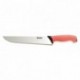 Couteau de boucher manche rouge L 260 mm