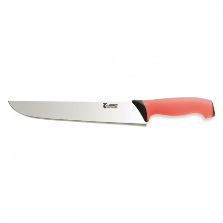 Butcher's knife red handle L 260 mm