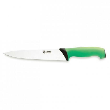 Couteau de cuisine manche vert L 200 mm