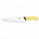 Kitchen knife yellow handle L 250 mm