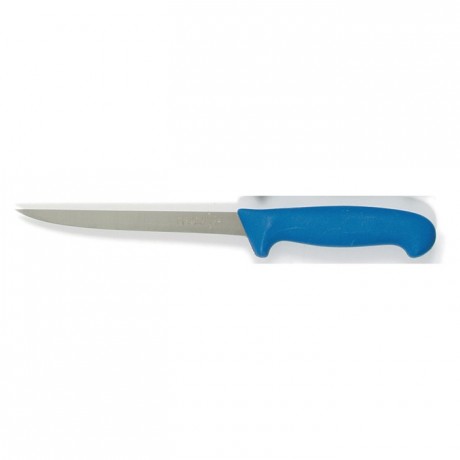 Couteau filet de poisson manche bleu L 180 mm