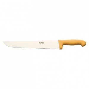 Butcher's knife yellow handle L 315 mm