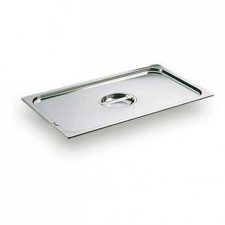 Lid with handle and notch for ladle stainless steel GN 1/1
