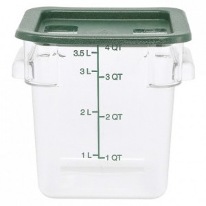 Lid for square container for ingredients 2 to 4 L