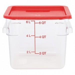 Lid for square container for ingredients 6 to 8 L