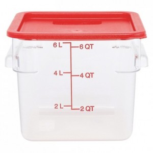 Lid for square container for ingredients 6 to 8 L