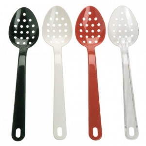 Perforated transparent copolyester Exoglass serving spoon