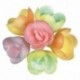 Pastel rose (6 colours) edible decoration (72 pcs)