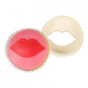 FMM Double Sided Cupcake Cutter Lips Circle