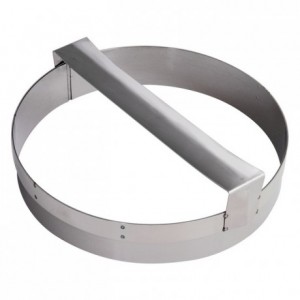 Pastry cutter round plain with handle stainless steel Ø240 mm
