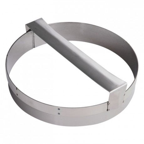 Pastry cutter round plain with handle stainless steel Ø260 mm