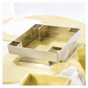 Cutter for square tart stainless steel 130 mm H 130 mm