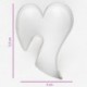 Cookie Cutter Decorative Heart 5,5 cm