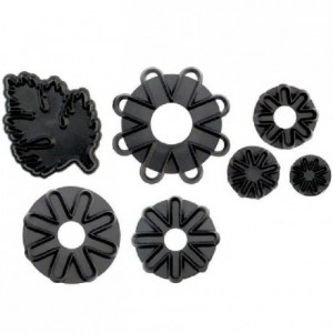 Découpoirs JEM marguerites et feuilles 7 pièces