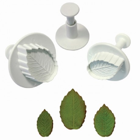 PME Rose leaf plunger cutter set/3