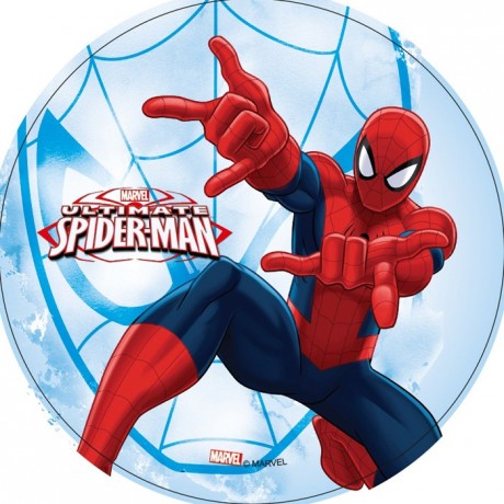Disque en sucre Spiderman 22 cm