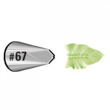 Wilton Decorating Tip 067 Leaf Carded
