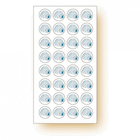 "Frozen products" adhesive labels Igloo (120 pcs)