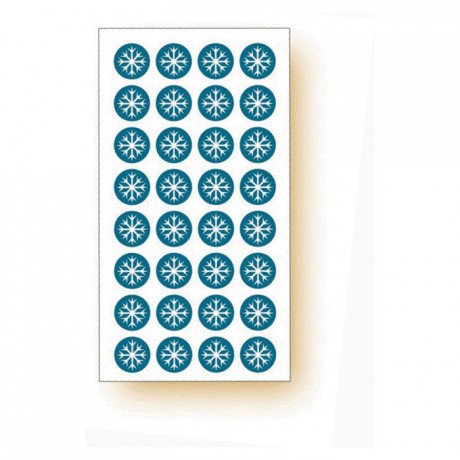 Etiquette adhésive « Produit congelé » Flocon (lot de 120)