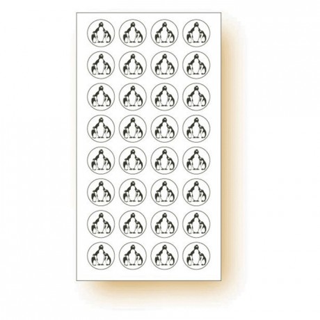 Etiquette adhésive « Produit congelé » Pingouin (lot de 120)