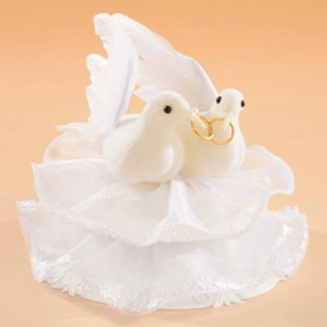 Decorative Figure Wedding - Dove with Rings