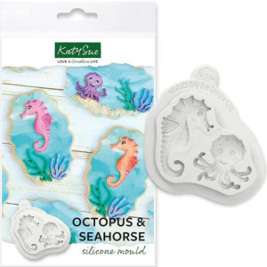 Moule silicone Katy Sue pieuvre et hippocampe