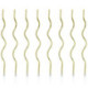 Bougies torsadées PartyDeco or (lot de 8)