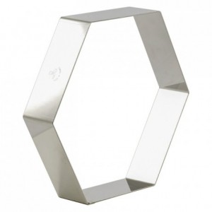 Hexagon frame stainless steel 240 x 45 mm